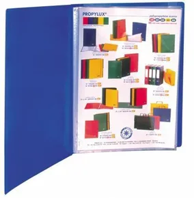 Katalog Standard, niebieski, 20 kieszeni, A4, VIQUEL